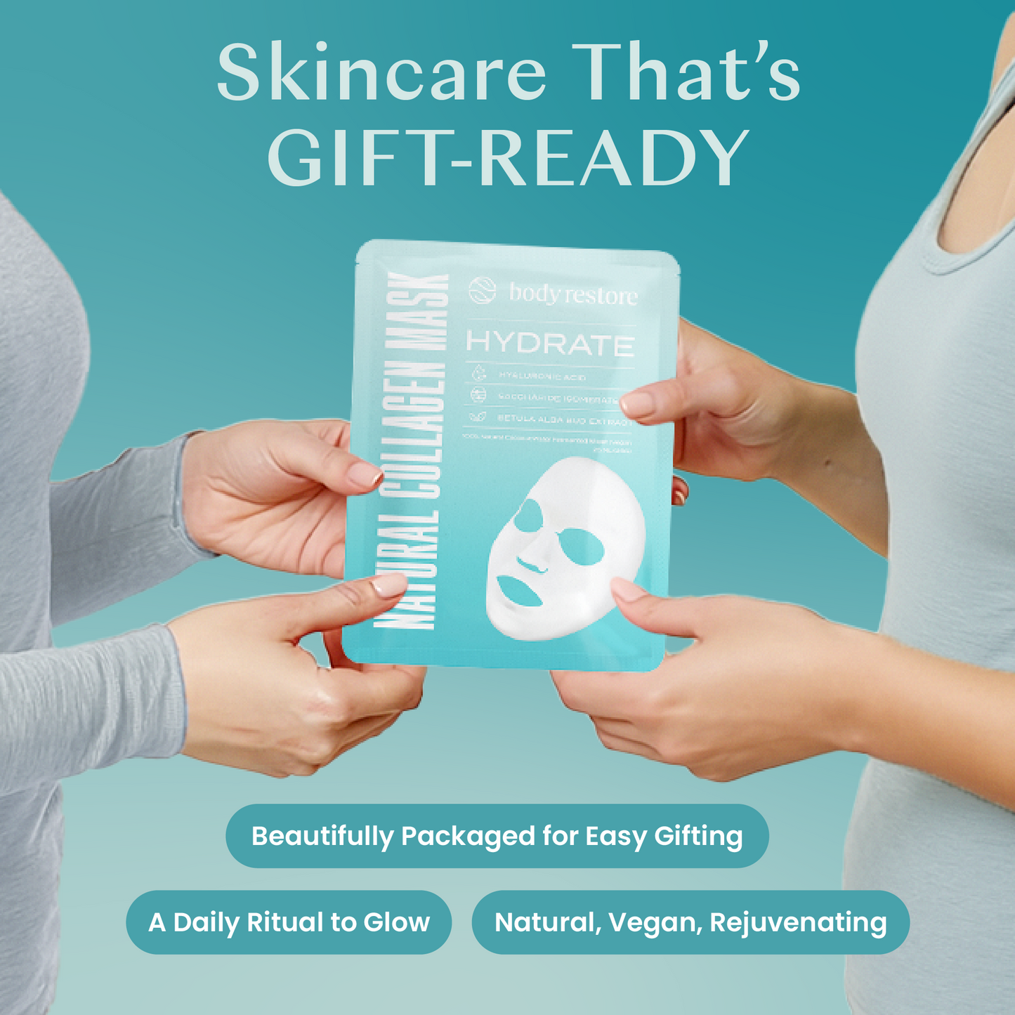 Natural Collagen Mask - Hydrate (5 Pack)