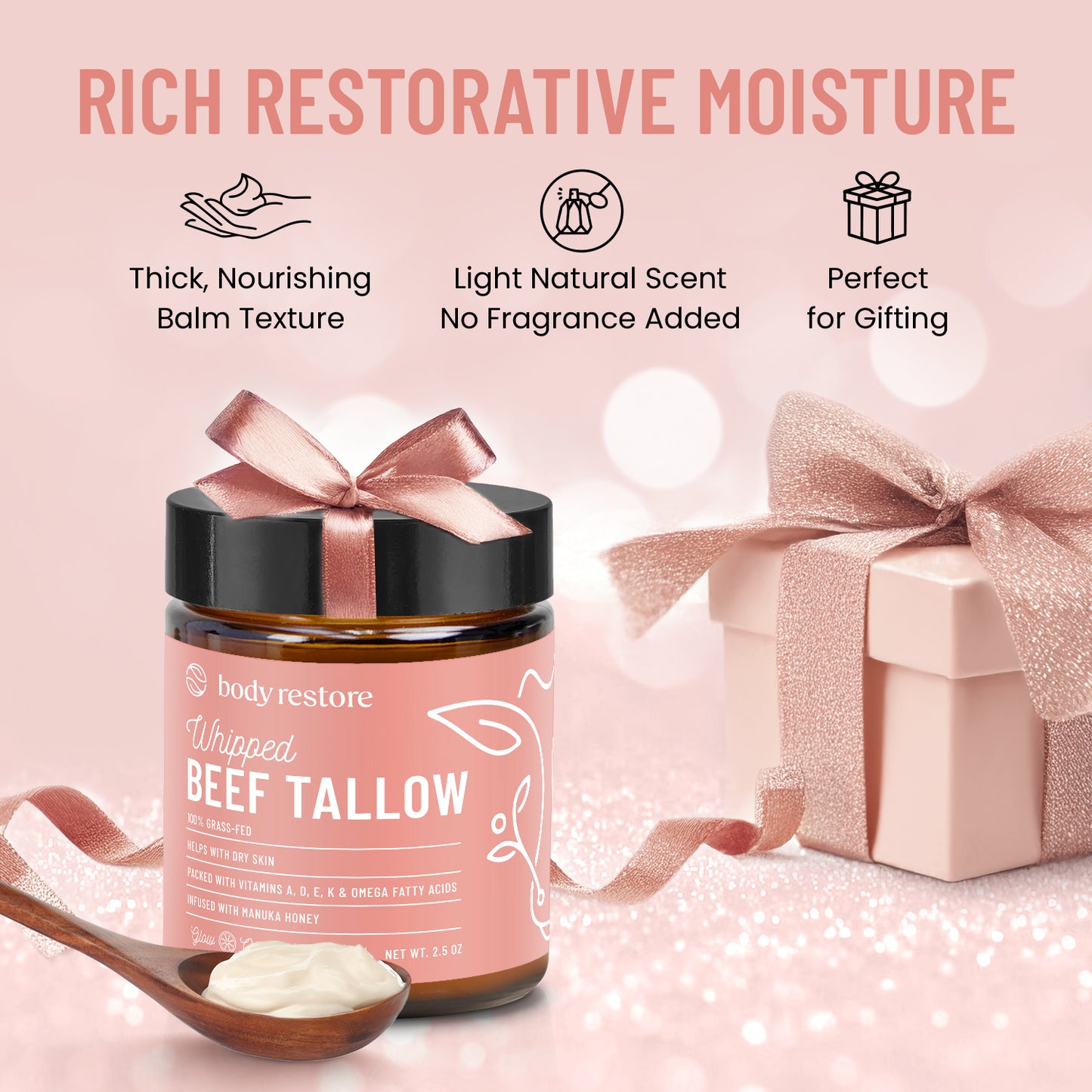 Whipped Beef Tallow Balm - Grapefruit