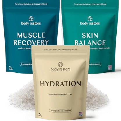 Body Restore Bath Tea Soaks Birthday Gift for Women & Men - Variety 3 Pack