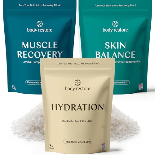 Body Restore Bath Tea Soaks Birthday Gift for Women & Men - Variety 3 Pack