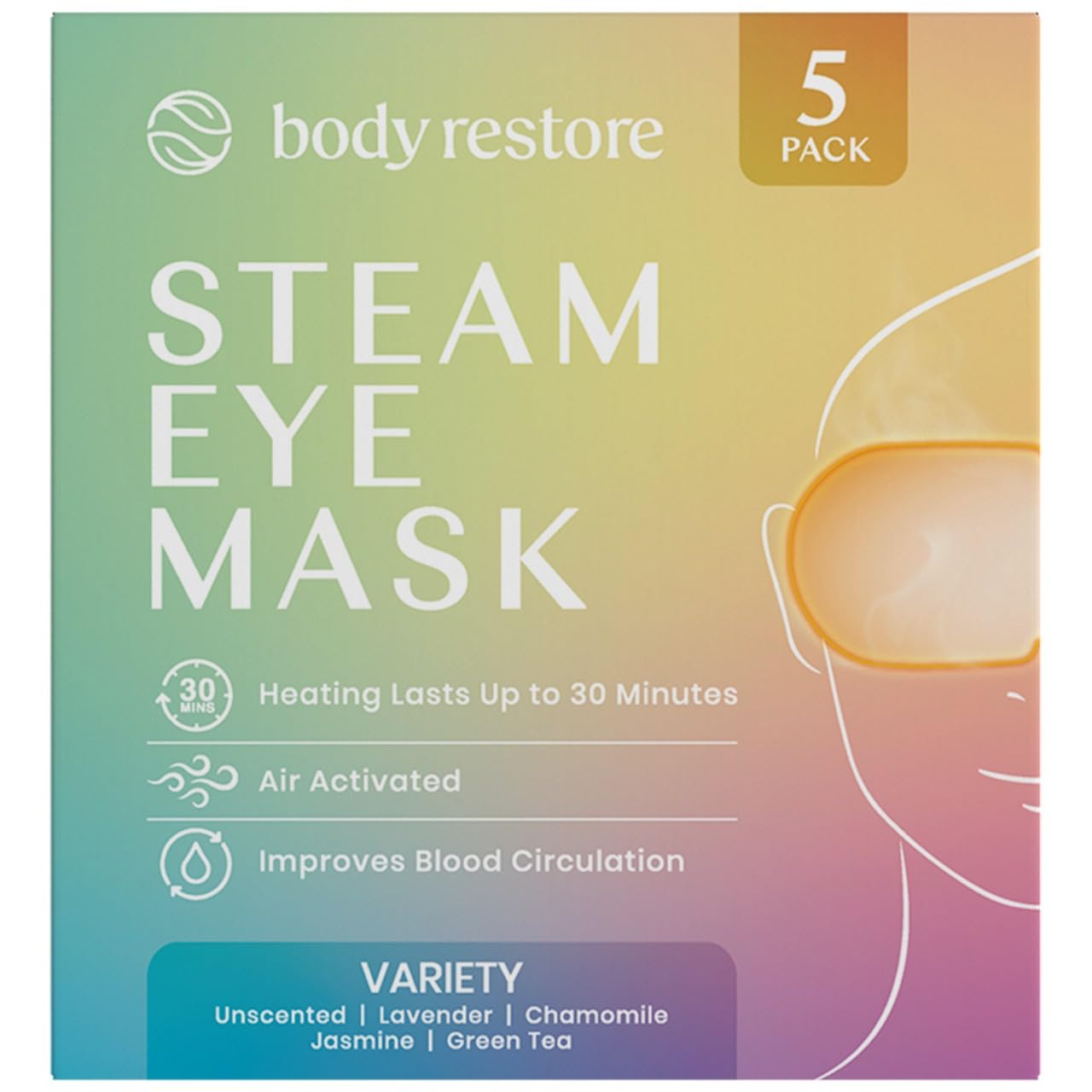 Steam Eye Mask Variety 5 Pack