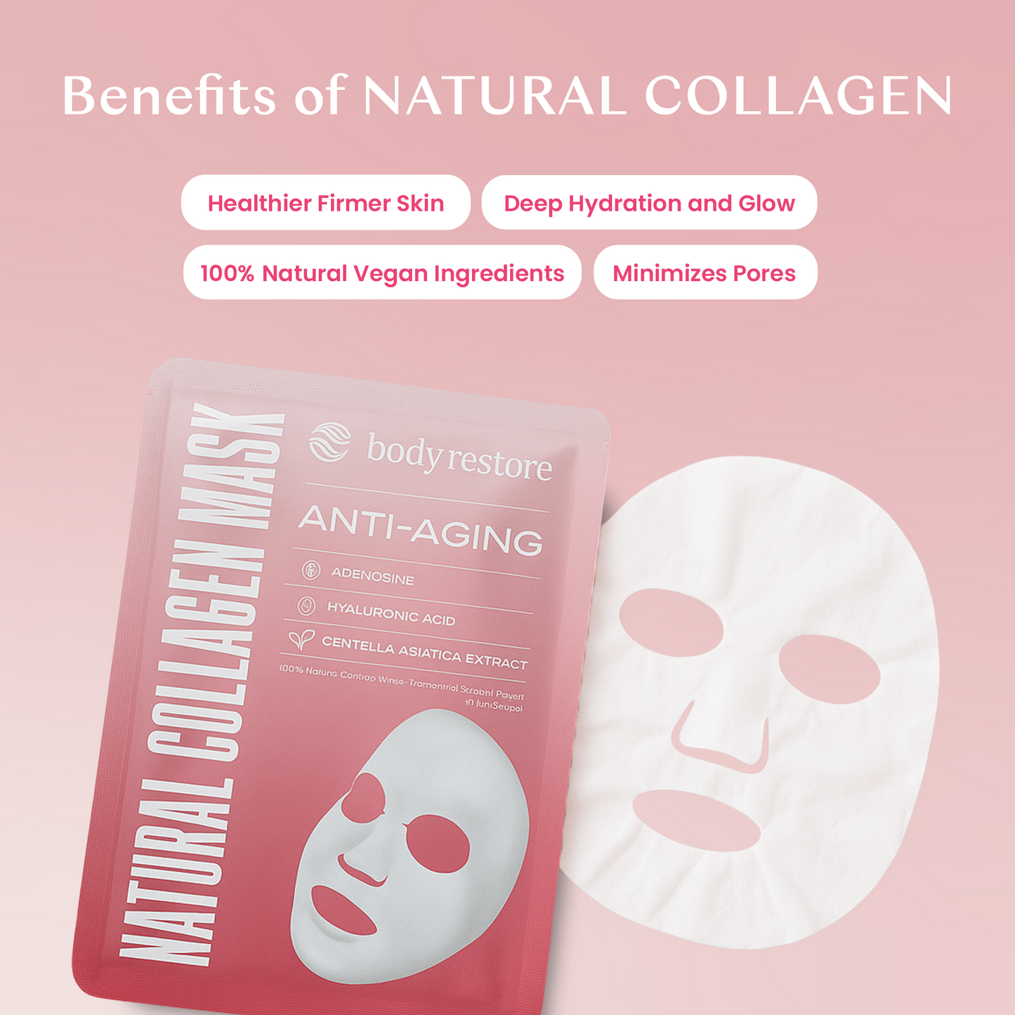Natural Collagen Mask - Anti-aging (5 Pack)