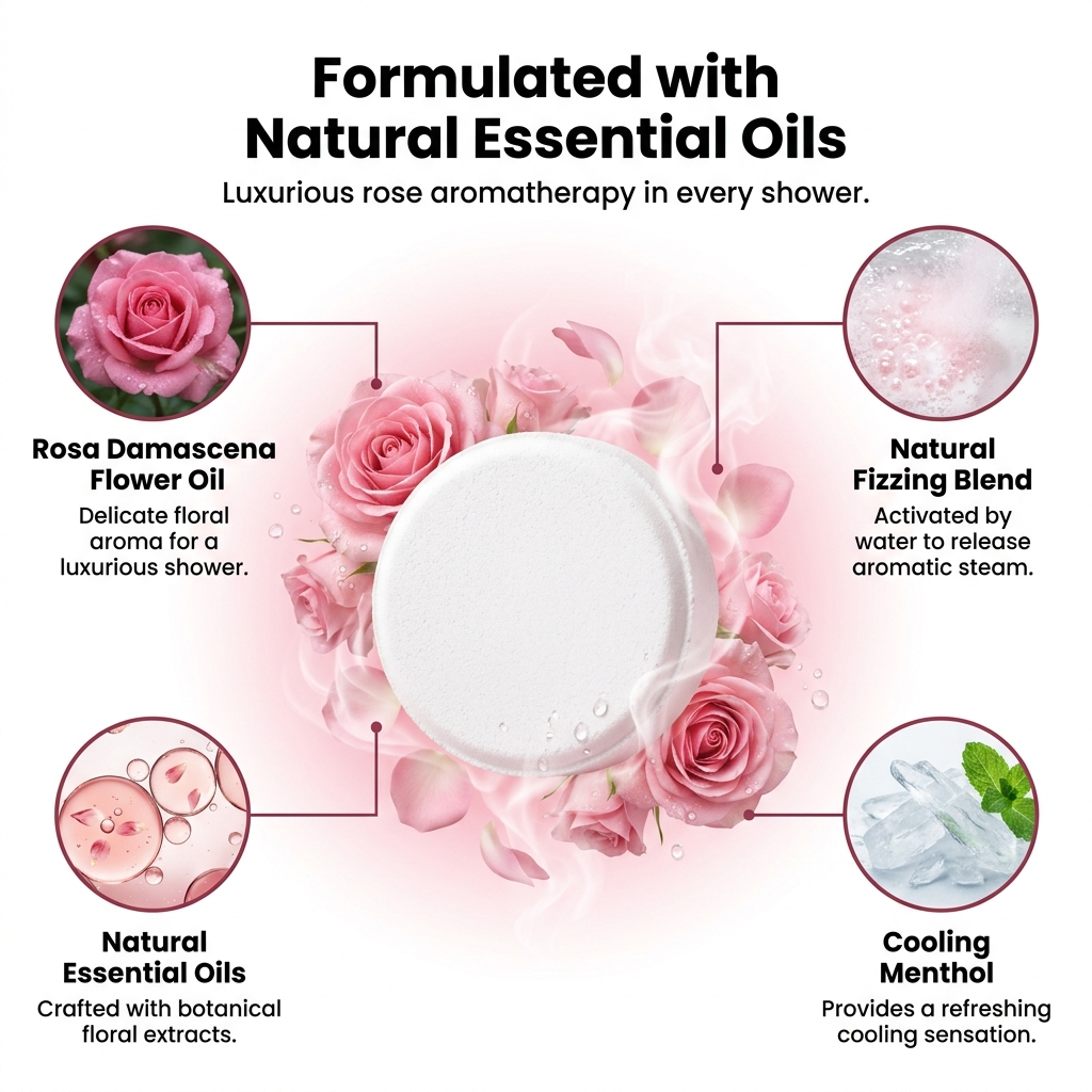 Rose Shower Steamers